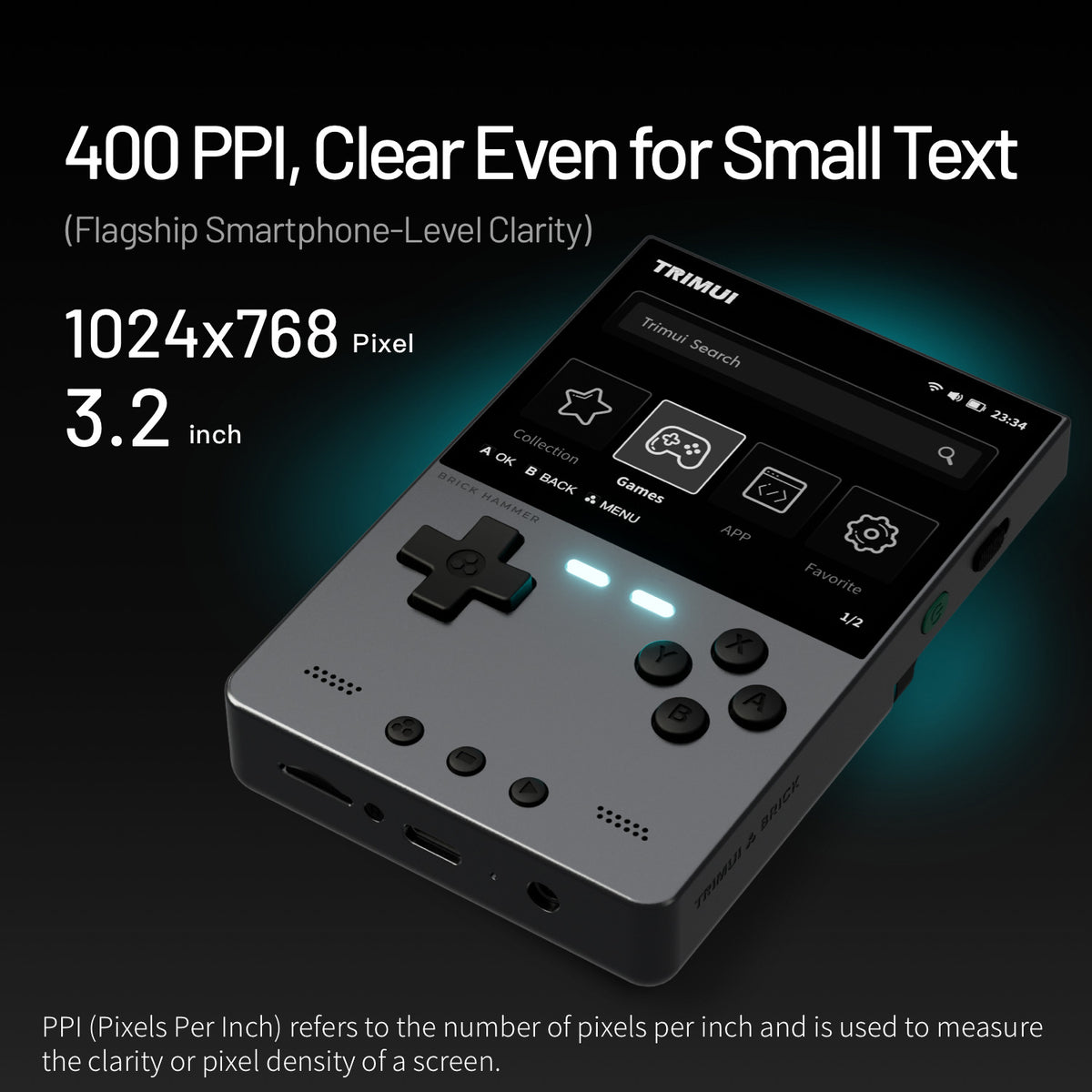 TRIMUI Brick Retro Handheld Console - 128GB