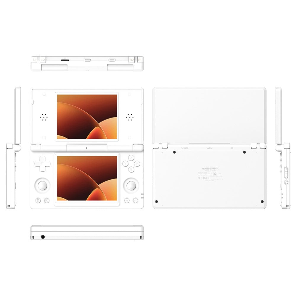 ANBERNIC RG DS Handheld Game Console Retro Arcade Android Open Source Console with Dual IPS Screens (3+32G) without Games