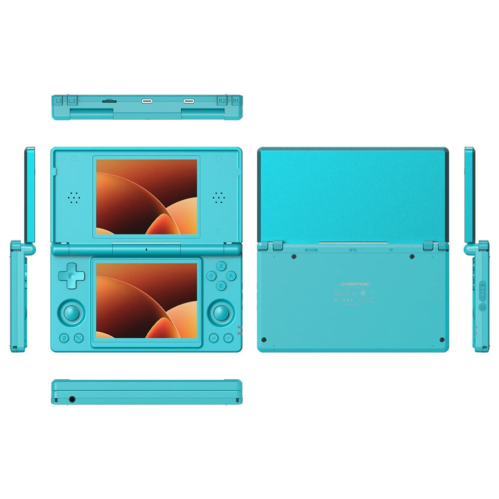 ANBERNIC RG DS Handheld Game Console Retro Arcade Android Open Source Console with Dual IPS Screens (3+32G) without Games