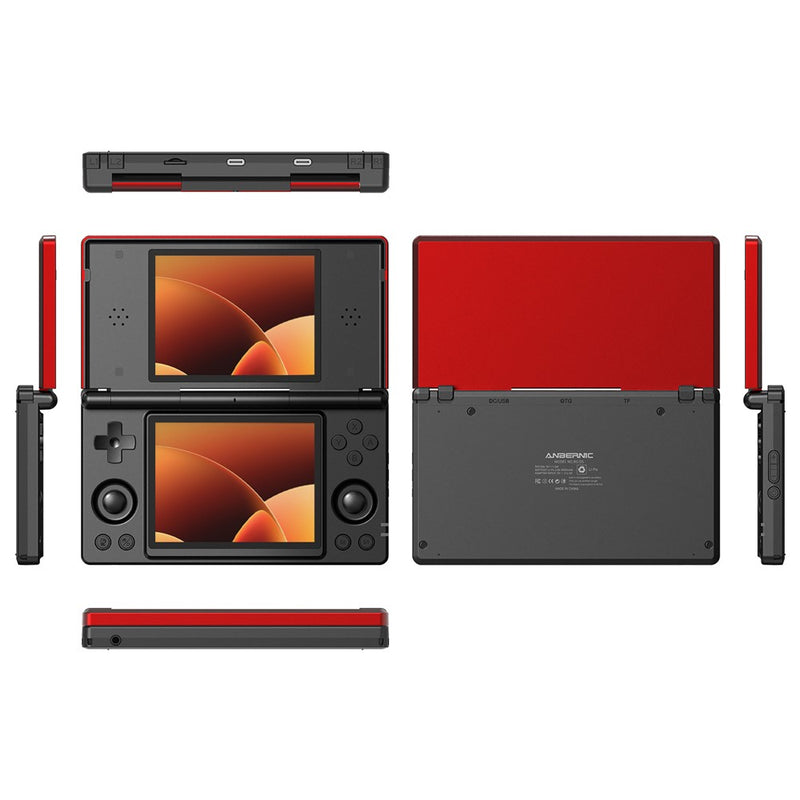 ANBERNIC 128G RG DS Handheld Game Console Retro Arcade Android Open Source Console with Dual IPS Screens