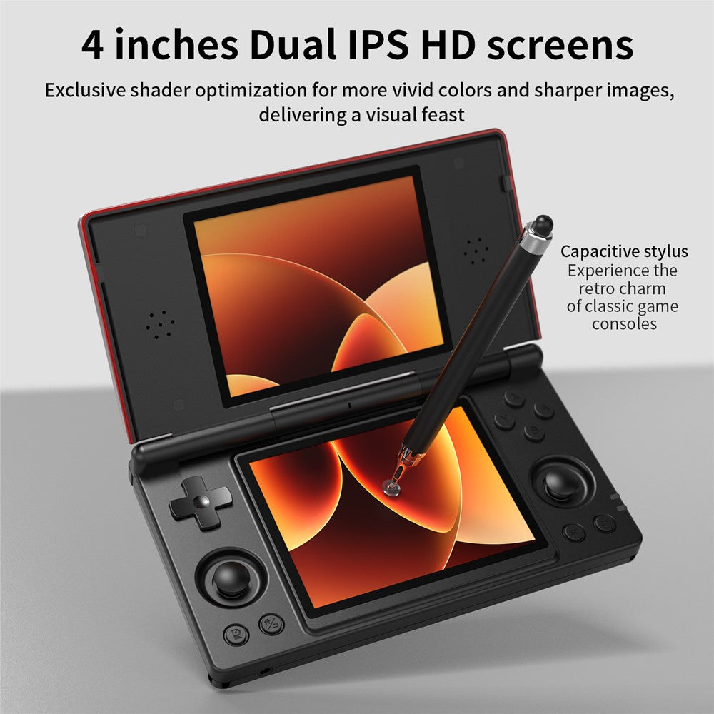 ANBERNIC 128G RG DS Handheld Game Console Retro Arcade Android Open Source Console with Dual IPS Screens