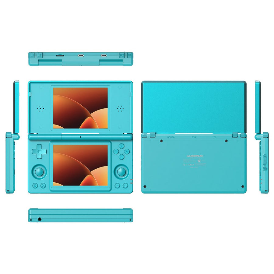 ANBERNIC 128G RG DS Handheld Game Console Retro Arcade Android Open Source Console with Dual IPS Screens