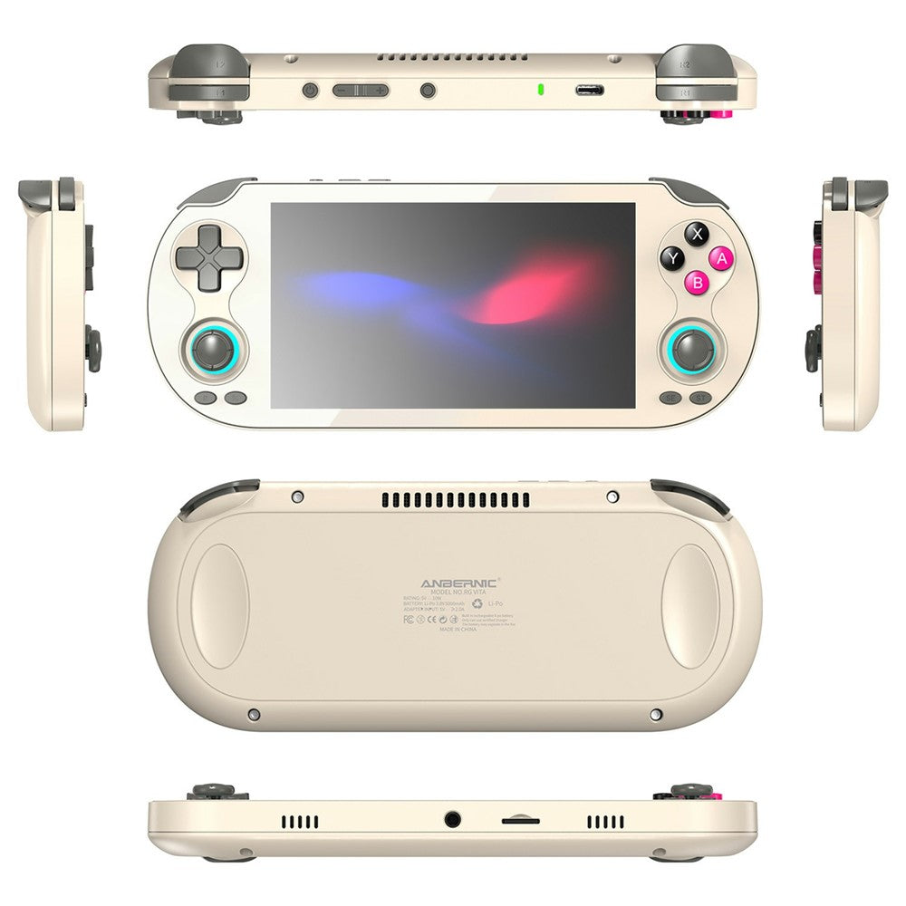 ANBERNIC RG VITA 5.46 Inch IPS Gaming Handheld Game Console Built in 3GB+64GB Streaming Android 12 T618 Octa-Core Competitive Gaming Machine
