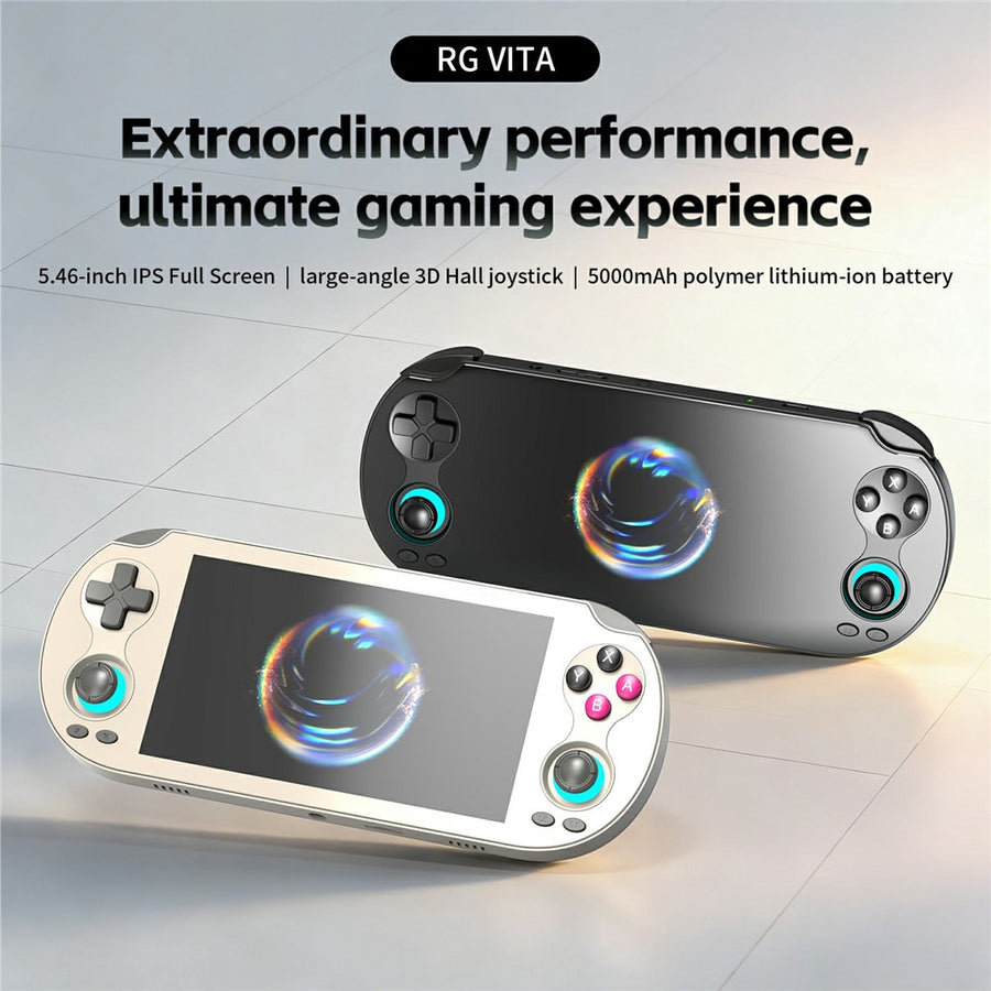 ANBERNIC RG VITA 5.46 Inch IPS Gaming Handheld Game Console Built in 3GB+64GB Streaming Android 12 T618 Octa-Core Competitive Gaming Machine