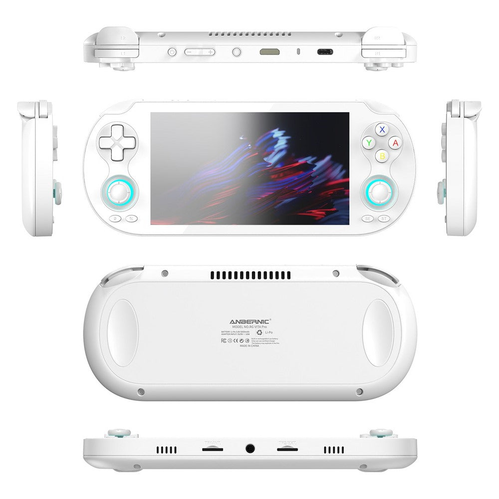 ANBERNIC RG VITA Pro Android 14 Linux Handheld Game Console Bulit in 4GB+64GB Streaming Competitive Gaming Machine with 16GB System Card