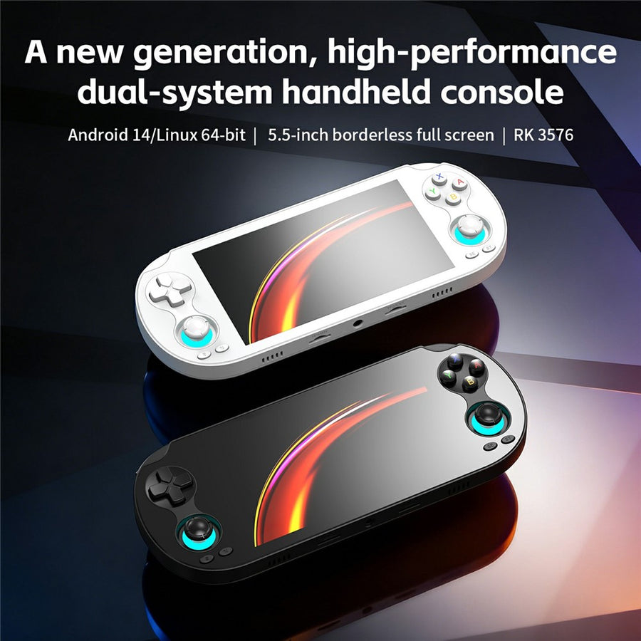 ANBERNIC RG VITA Pro Android 14 Linux Handheld Game Console Bulit in 4GB+64GB Streaming Competitive Gaming Machine with 16GB System Card