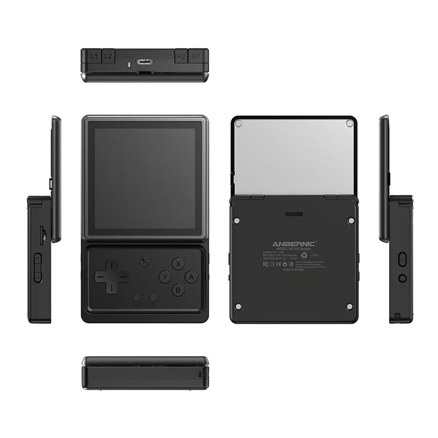 ANBERNIC RG Rotate Handheld Game Console 3.5 Inch Touchscreen Android 12 Portable Retro Gaming Device with Rotating Screen