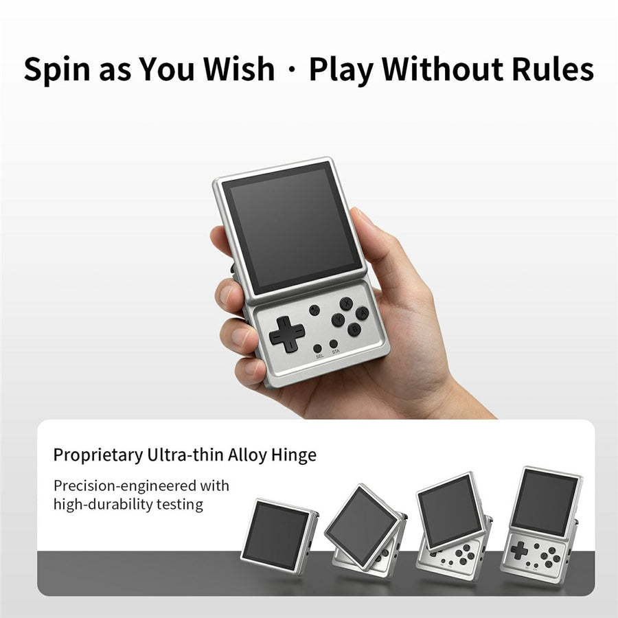 ANBERNIC RG Rotate Handheld Game Console 3.5 Inch IPS Touchscreen Aluminum Alloy Rotatable Screen Android 12 Gaming Device