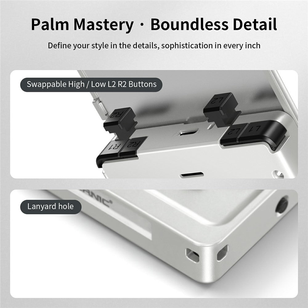 ANBERNIC RG Rotate Handheld Game Console 3.5 Inch IPS Touchscreen Aluminum Alloy Rotatable Screen Android 12 Gaming Device