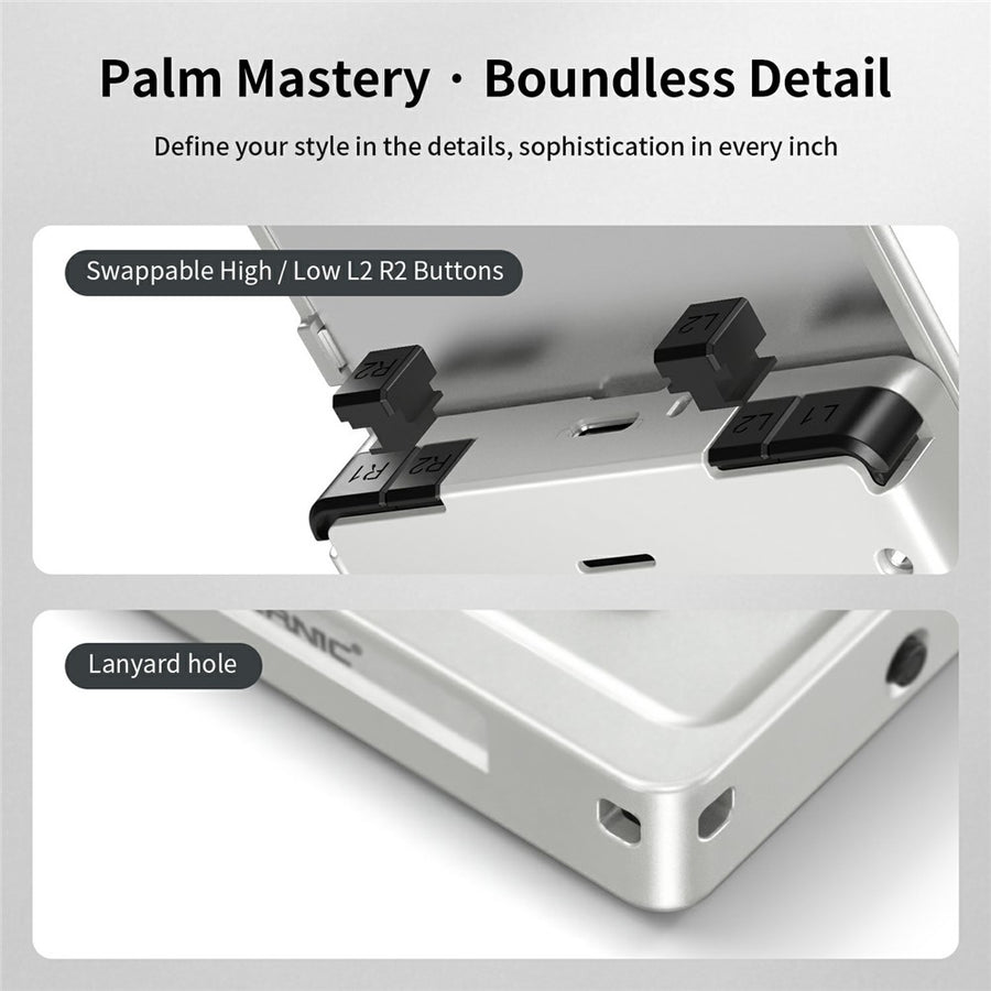 ANBERNIC RG Rotate Handheld Game Console 3.5 Inch IPS Touchscreen Aluminum Alloy Rotatable Screen Android 12 Gaming Device