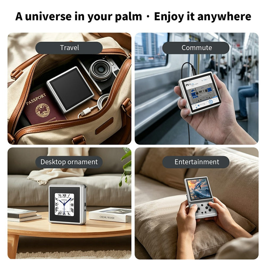ANBERNIC RG Rotate Handheld Game Console 3.5 Inch IPS Touchscreen Aluminum Alloy Rotatable Screen Android 12 Gaming Device