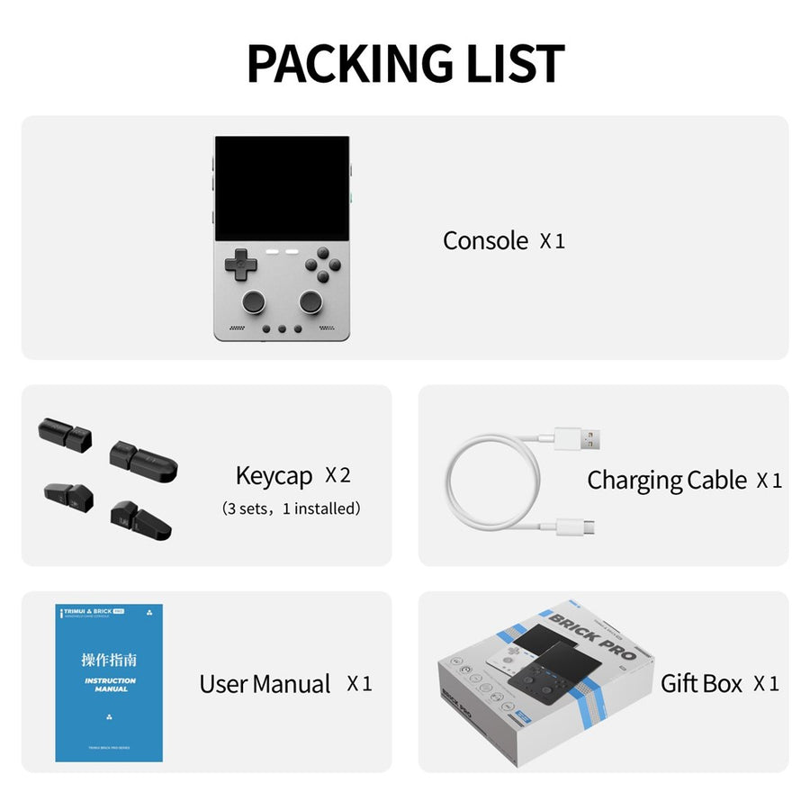 TRIMUI Brick Pro Retro Handheld Console - 256GB