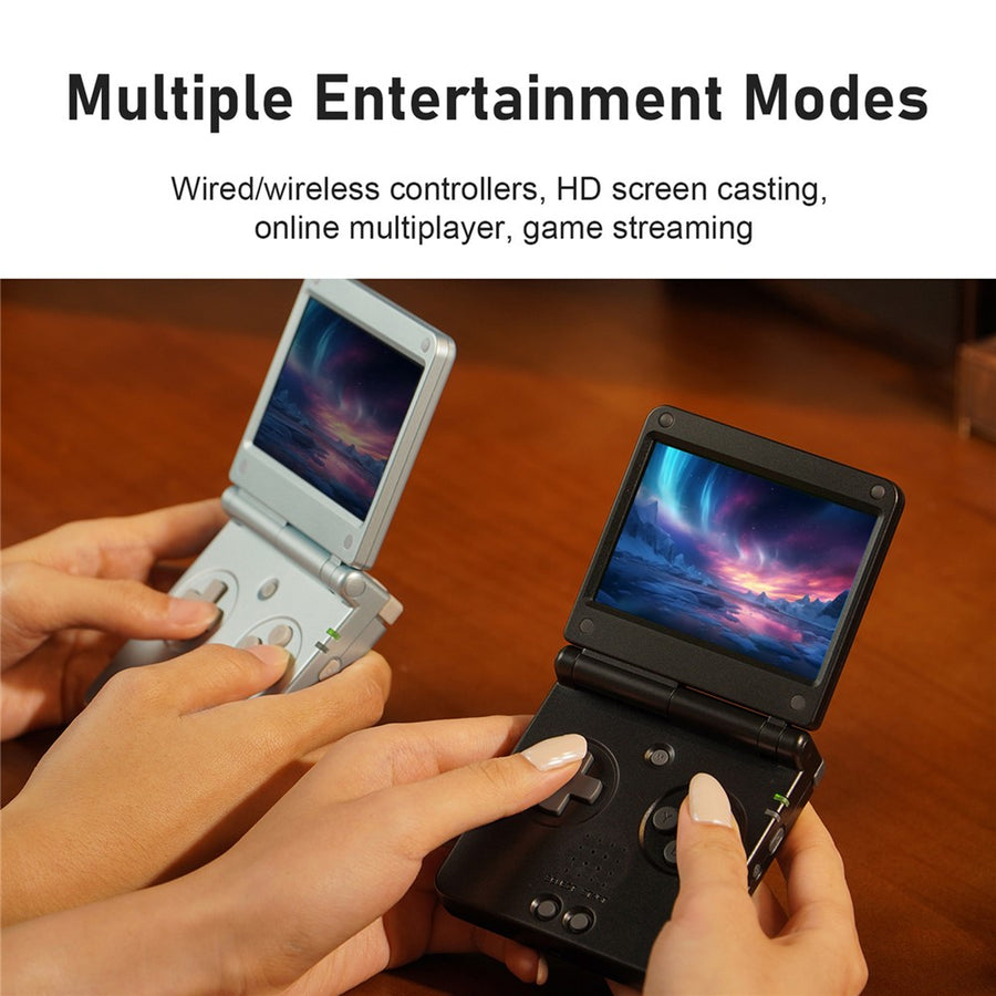 ANBERNIC RG SP 64GB Handheld Game Console 3.4 inch IPS Screen Quad-Core Clamshell Retro Gaming Device