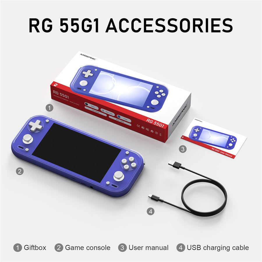 ANBERNIC RG 55G1 Android 14 Handheld Console - 4GB + 64GB
