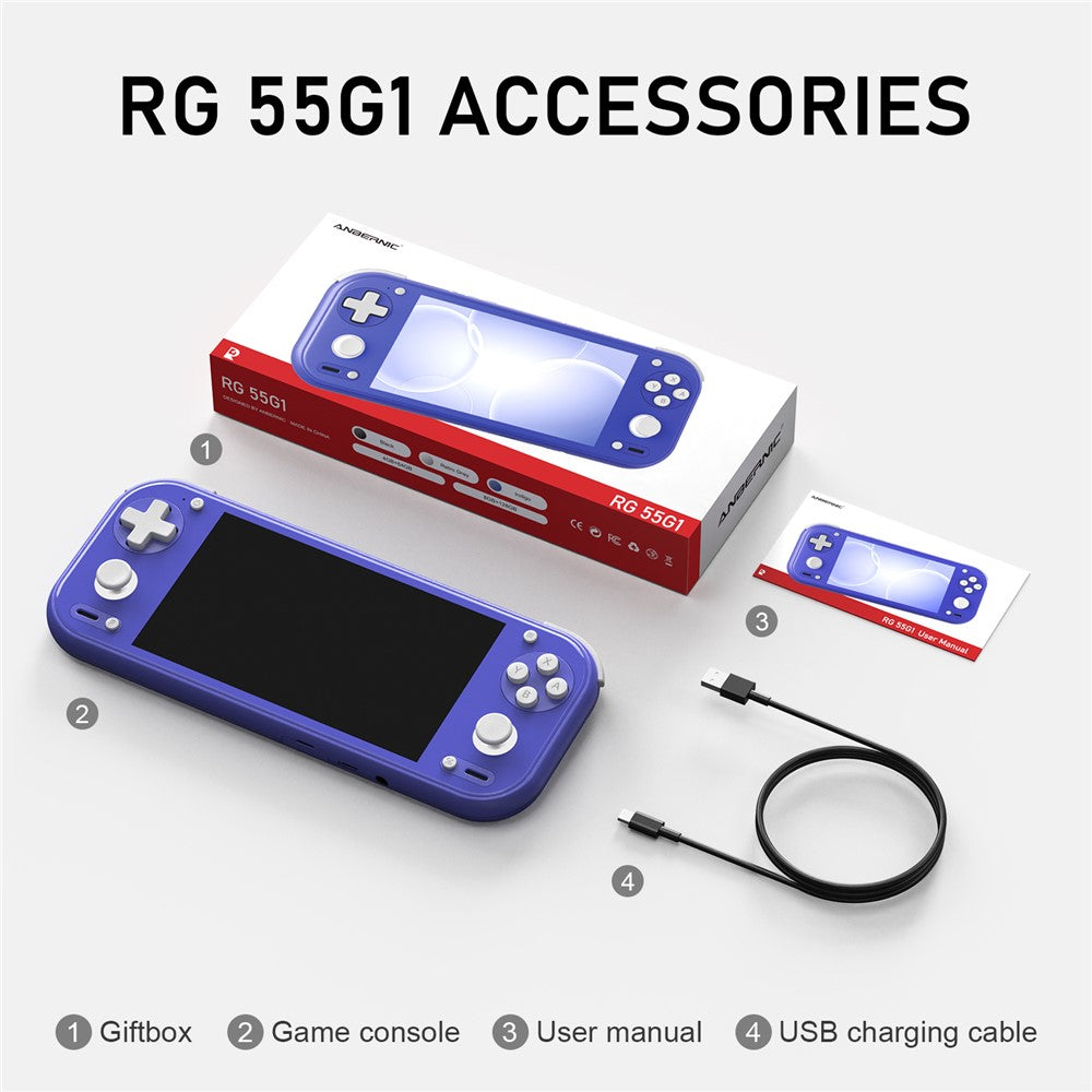 ANBERNIC RG 55G1 Android 14 Handheld Console - 8GB + 128GB