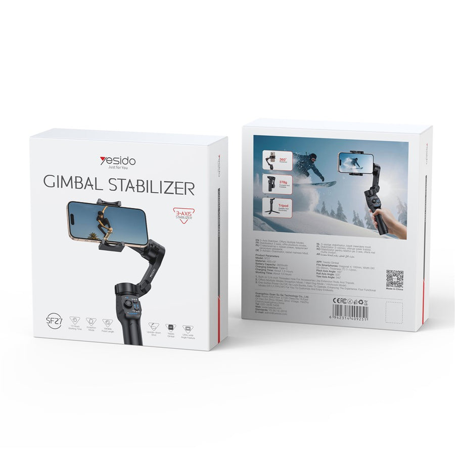 YESIDO SF27 Foldable Gimbal Stabilizer