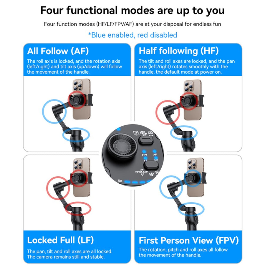 YESIDO SF27 Foldable Gimbal Stabilizer