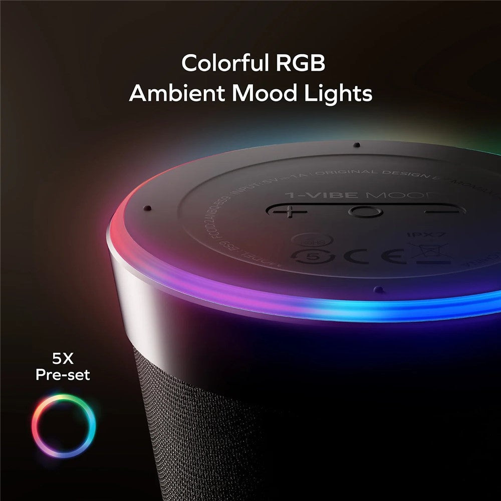 MOMAX 1-Vibe Mood Wireless Speaker, Magnetic, photo 4