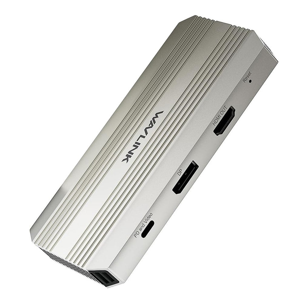WAVLINK WL-VR204 4K HD Video Capture Card 100W PD Video Hub Streaming Recorder Adapter for Gaming Live