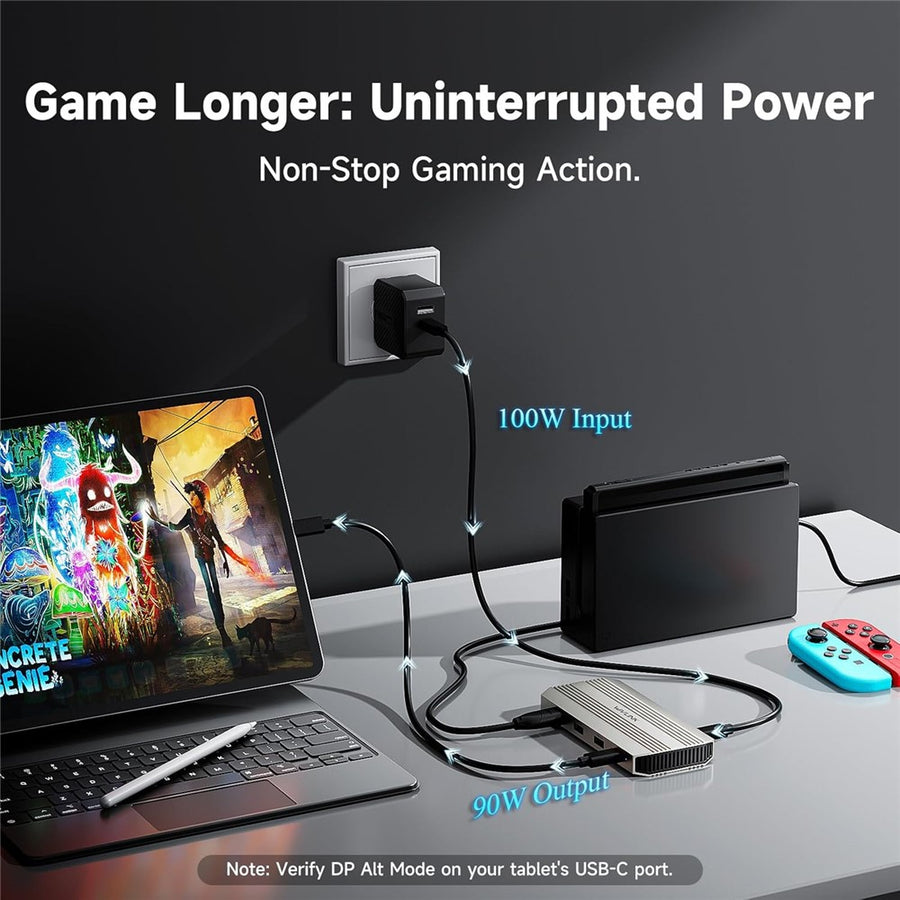 WAVLINK WL-VR204 4K HD Video Capture Card 100W PD Video Hub Streaming Recorder Adapter for Gaming Live