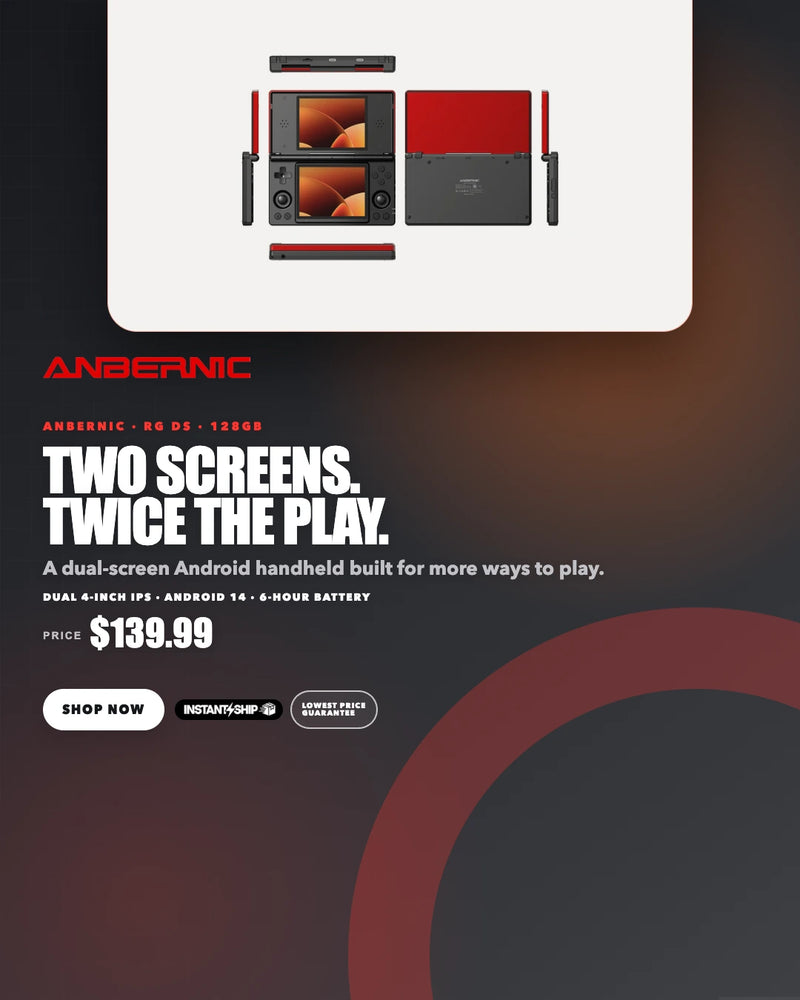 Two screens. Twice the play.