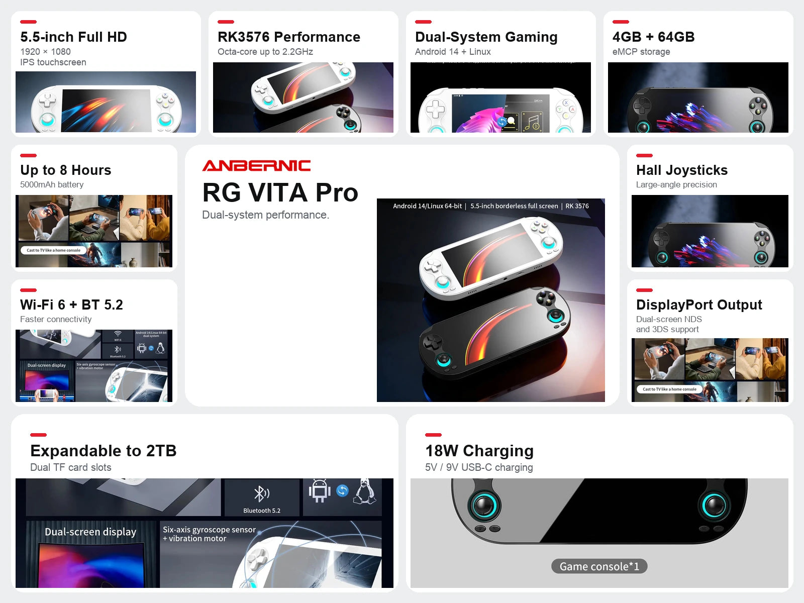 ANBERNIC RG VITA PRO features