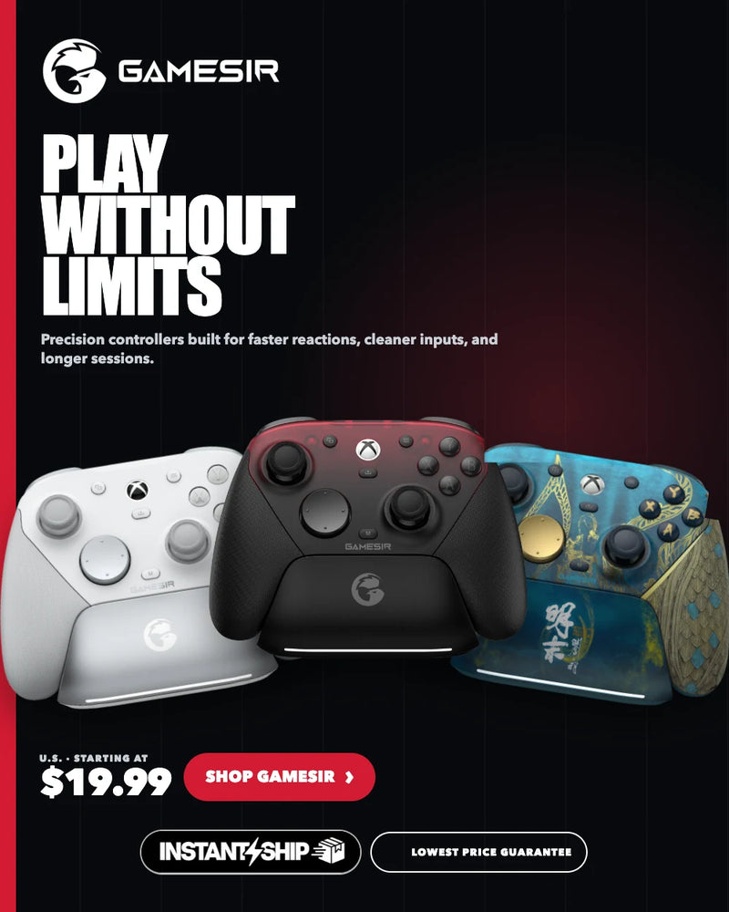 GameSir controllers for mobile and PC gaming.