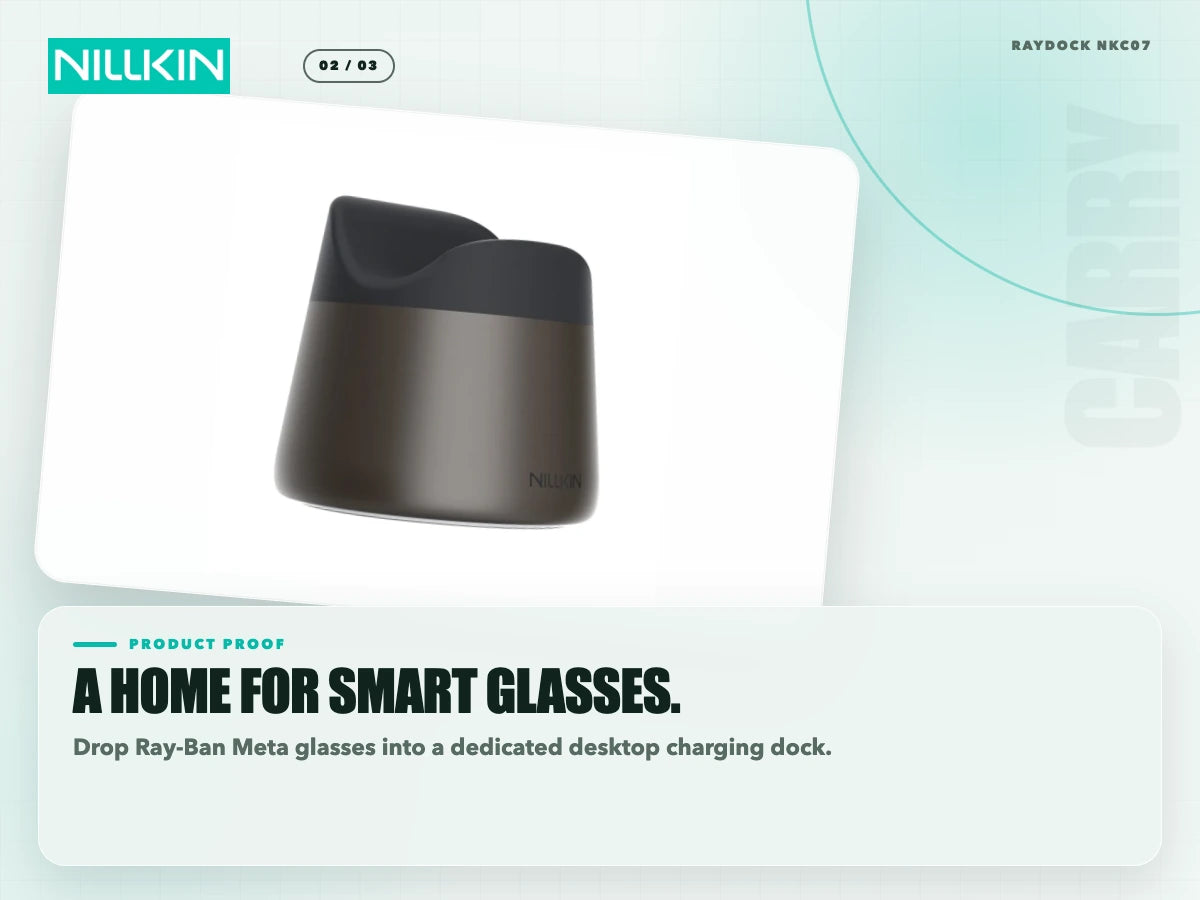 A home for smart glasses.