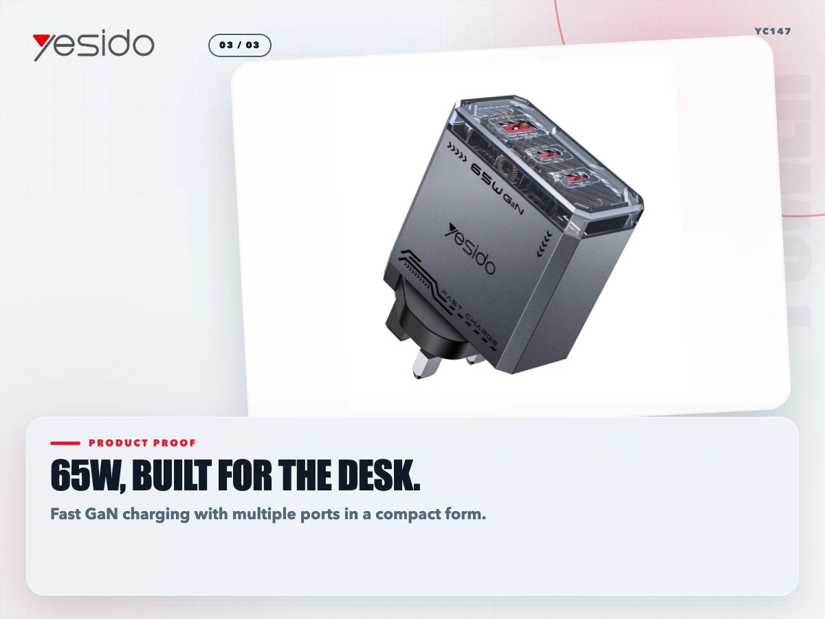 65W, built for the desk.